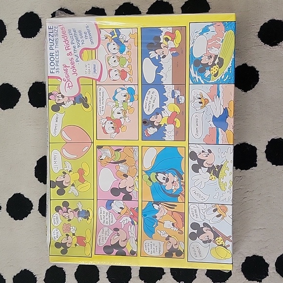 Vintage Disney Jokes and Riddles Floor Puzzle  17" x 22" - Picture 2 of 7